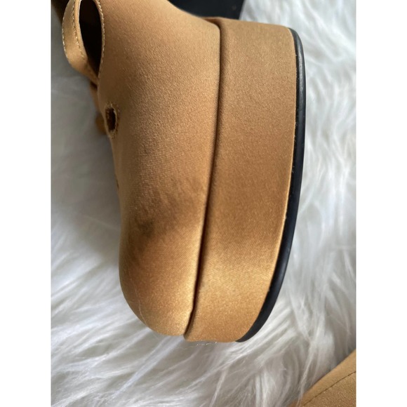 Rampage Buckle Sandal Beige chunky platform y2k heels 9 1/2 M - Picture 5 of 8